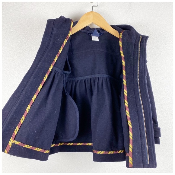 Ralph‎ Lauren Kid’s Navy Toggle Wool Blend Coat Size 5 - Picture 7 of 10